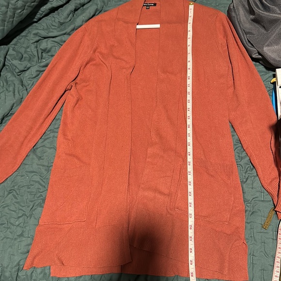 Pink Clover Women's Long Sleeve Open Front Pocket Cardigan Size large - Picture 4 of 4